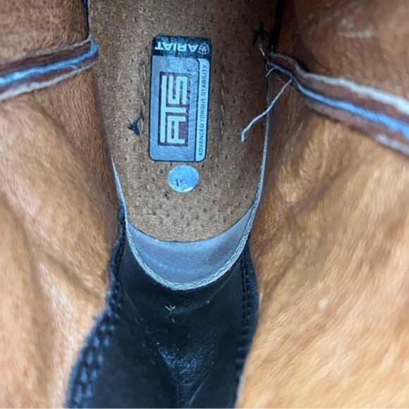 Ariat Western Cowboy Heritage Roper Boots Distressed Brown - Picture 13 of 15